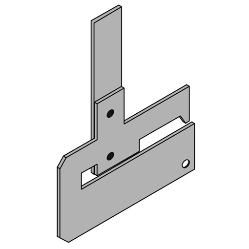 Plaque support tube échaffaudage 200x110 SV